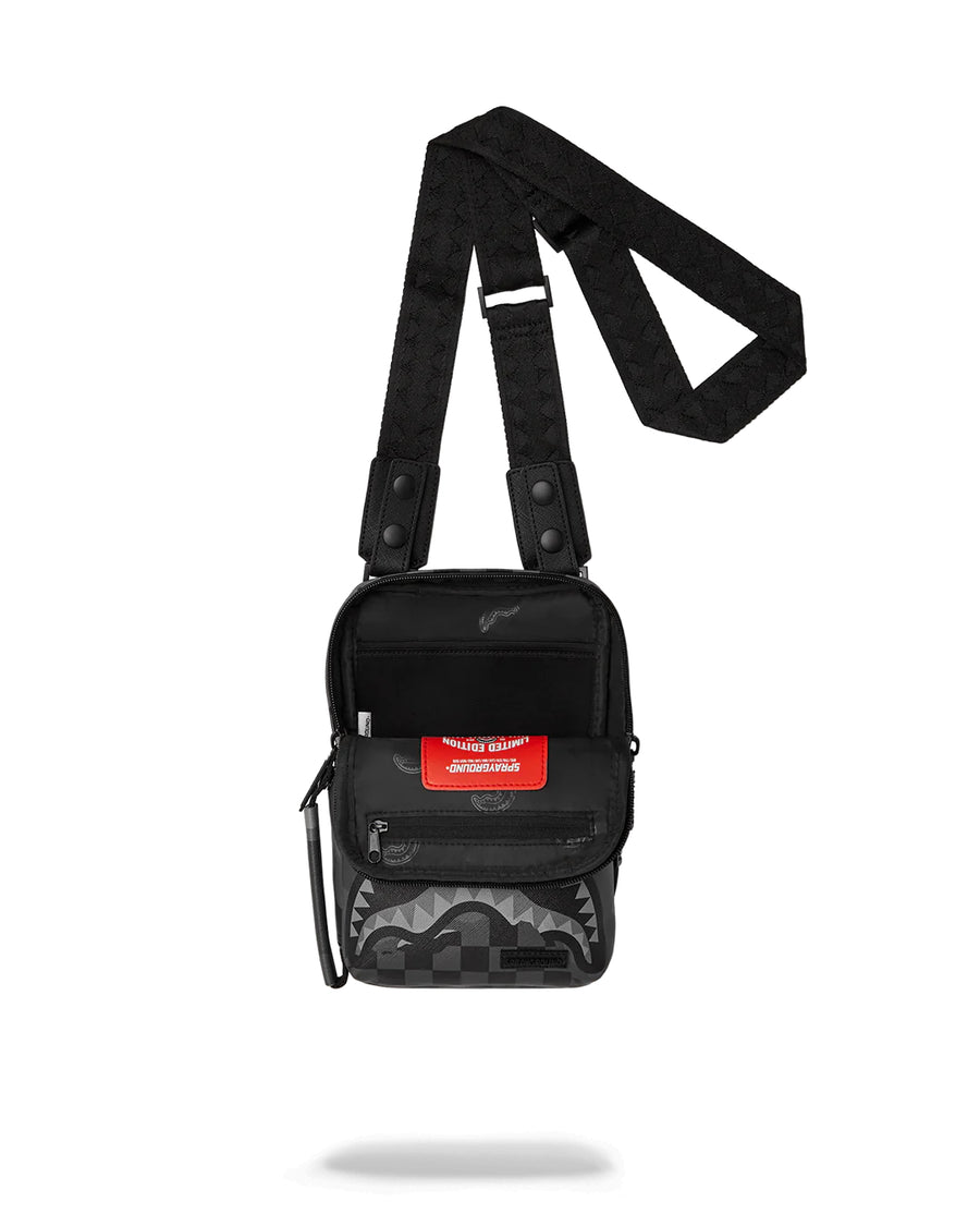 Bolsa pequeña Sprayground 3AM TEAR IT UP ORIGINAL OG SLING Negro