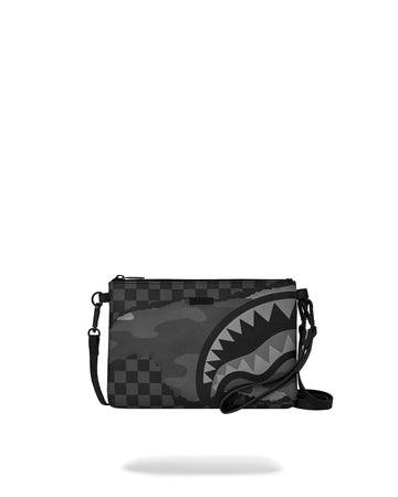 Petit sac Sprayground 3AM TEAR IT UP CROSSOVER CLUTCH Noir