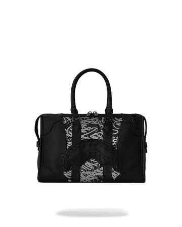 Sac Sprayground MIDNIGHT RACEWAY GRAFFITI TRIANGLE MINI DUFFLE Noir