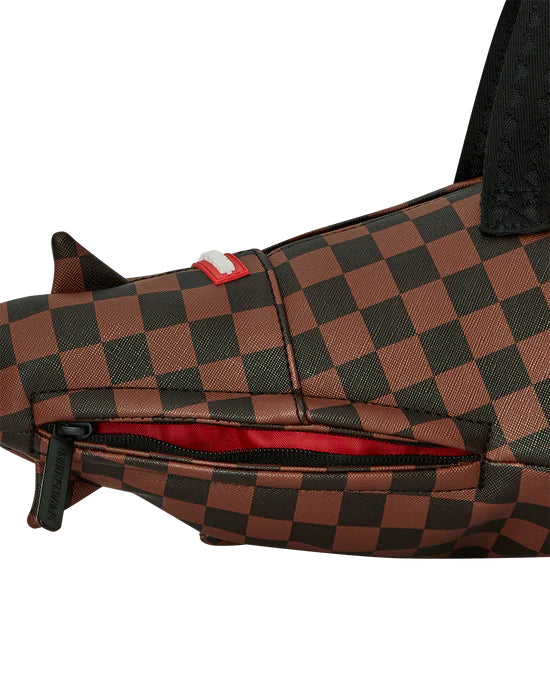 Sac Sprayground CLEAR RUBBER SHARKS IN PARIS DUFFLE Marron