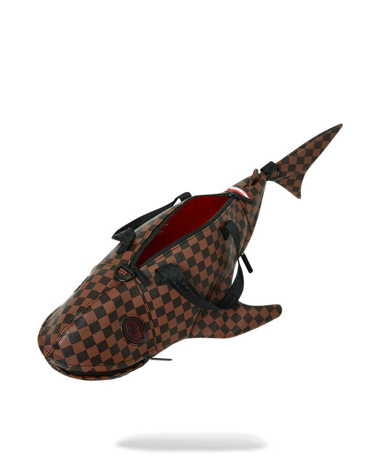 Sac Sprayground CLEAR RUBBER SHARKS IN PARIS DUFFLE Marron