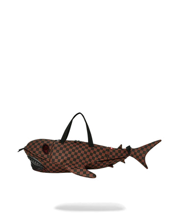 Sac Sprayground CLEAR RUBBER SHARKS IN PARIS DUFFLE Marron