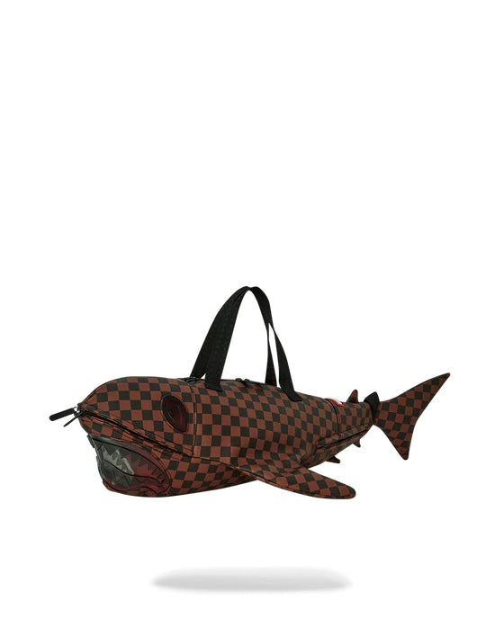 Sac Sprayground CLEAR RUBBER SHARKS IN PARIS DUFFLE Marron