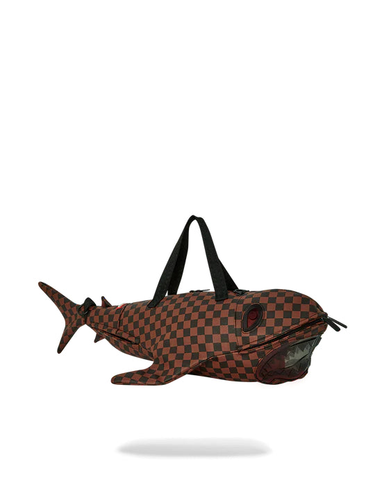 Borsa Sprayground CLEAR RUBBER SHARKS IN PARIS DUFFLE Marrone