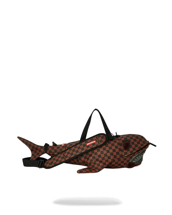 Sac Sprayground CLEAR RUBBER SHARKS IN PARIS DUFFLE Marron