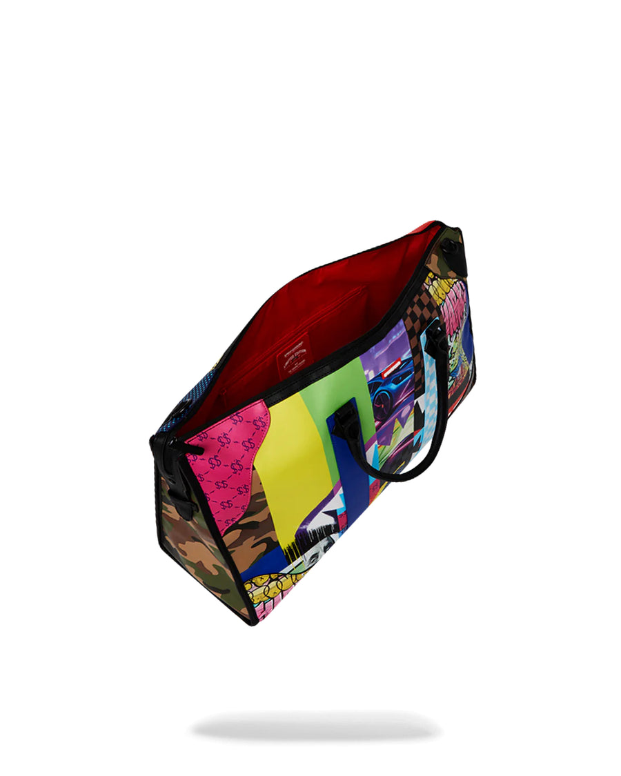 Borsa Sprayground 305 PAYLOAD TRIANGLE XL DUFFLE Fucsia