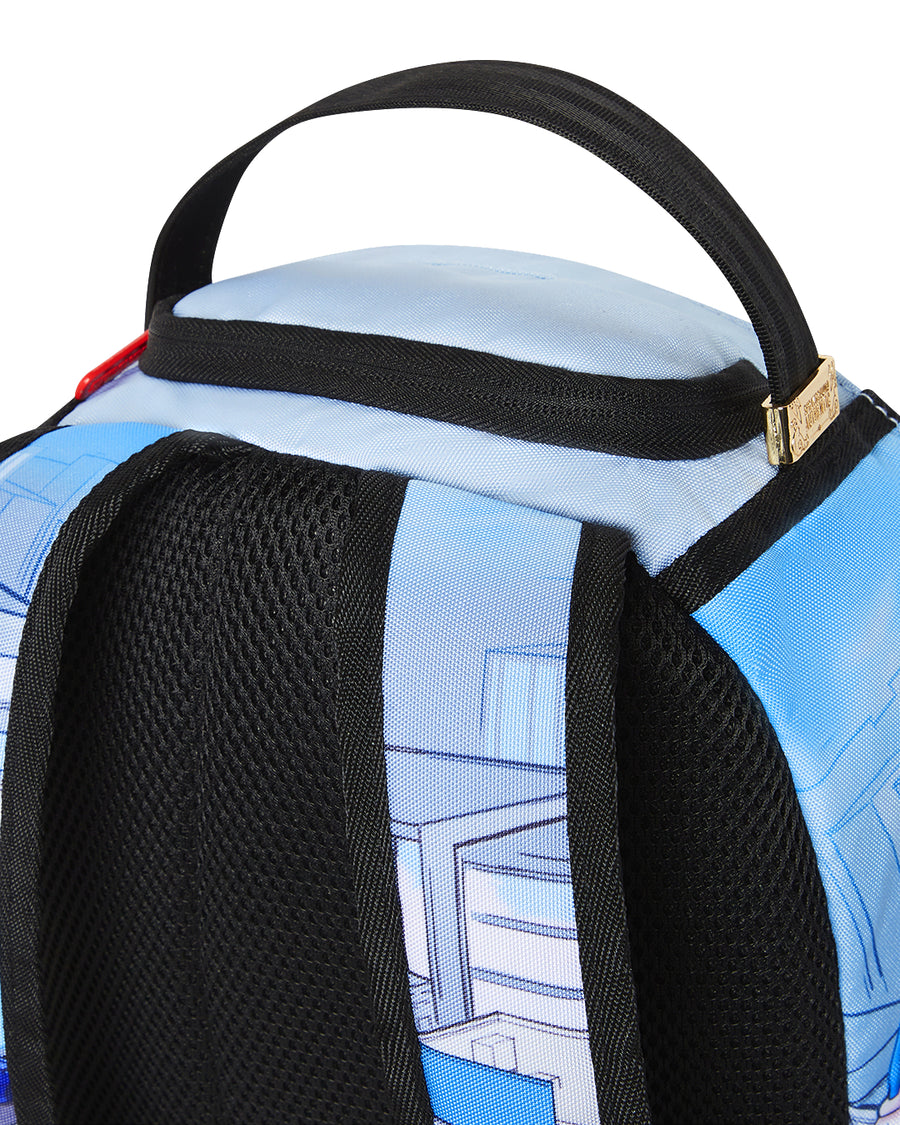 Zaino Sprayground CHILLIN LIKE A BUILDING MINI BACKPACK Blu