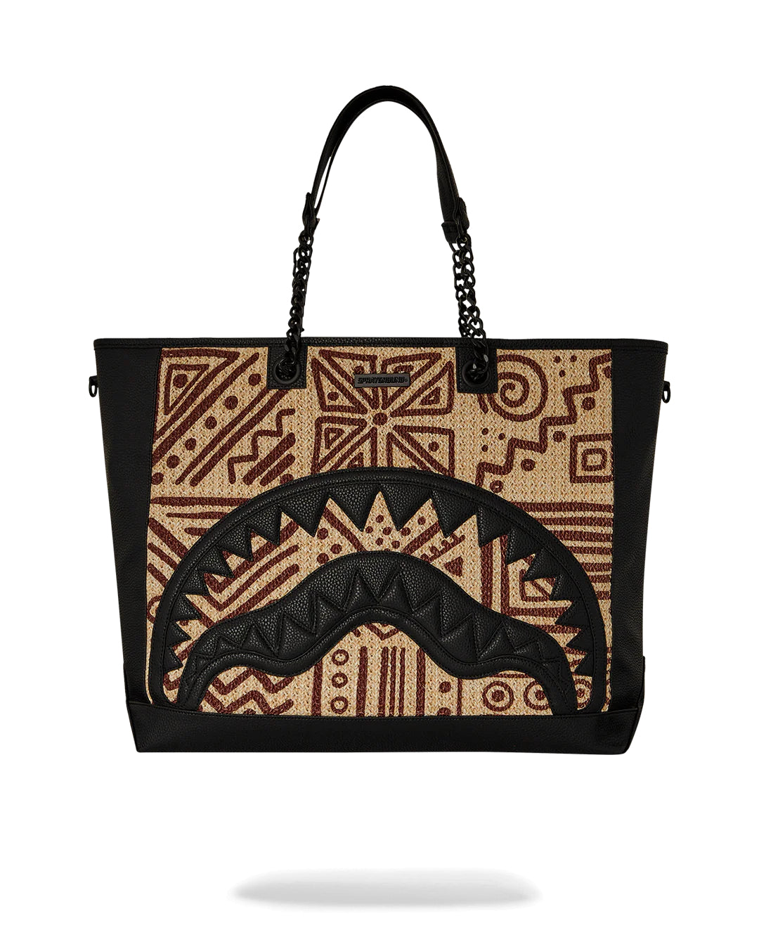 Ai Raffia Palm Shark Luxe Beach Tote