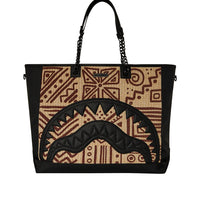 Ai Raffia Palm Shark Luxe Beach Tote