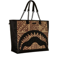 Ai Raffia Palm Shark Luxe Beach Tote