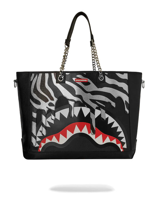 Zebra Drip Private Island Tote