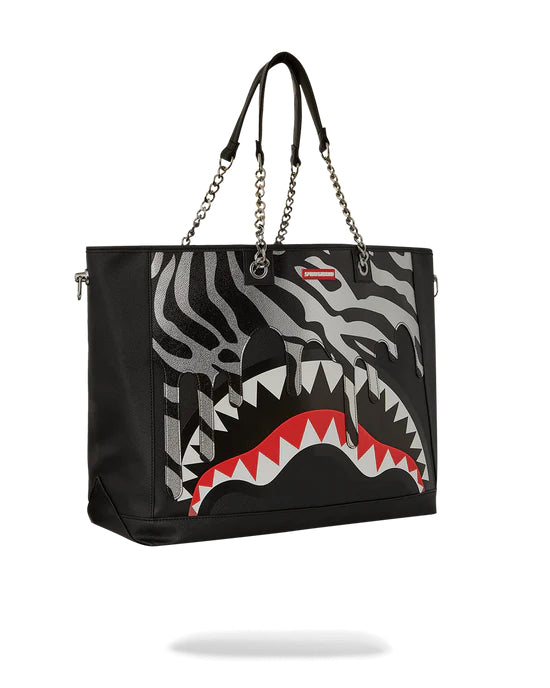 Zebra Drip Private Island Tote