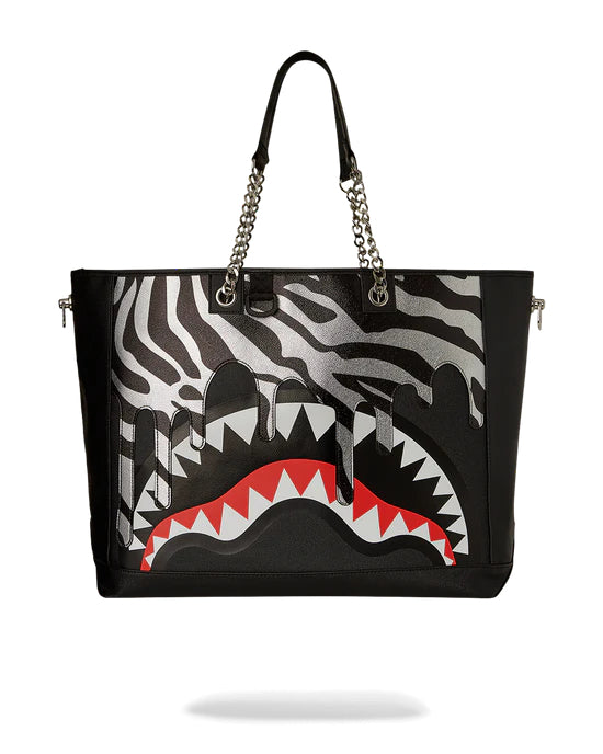 Zebra Drip Private Island Tote