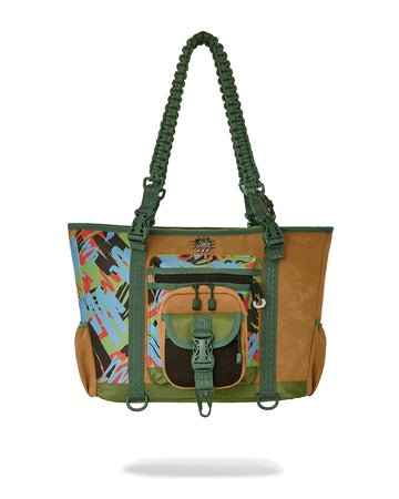 Borsa Sprayground Ai SANDFLOWER SPECIAL OPS CARGO TOTE Verde