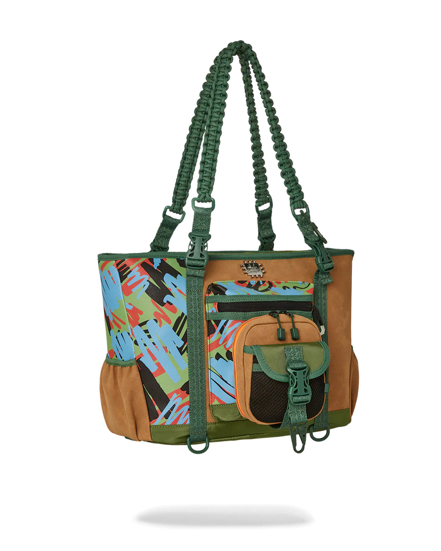 Sac Sprayground Ai SANDFLOWER SPECIAL OPS CARGO TOTE Vert