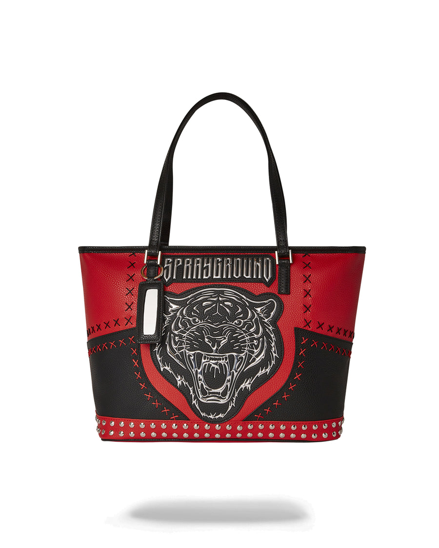 Borsa Sprayground TIGER PUNK CLASSIC TOTE Rosso