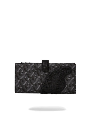 Portafoglio senza portamonete Sprayground 3DSG BLACKOUT LONG SINGLE FOLD WALLET 