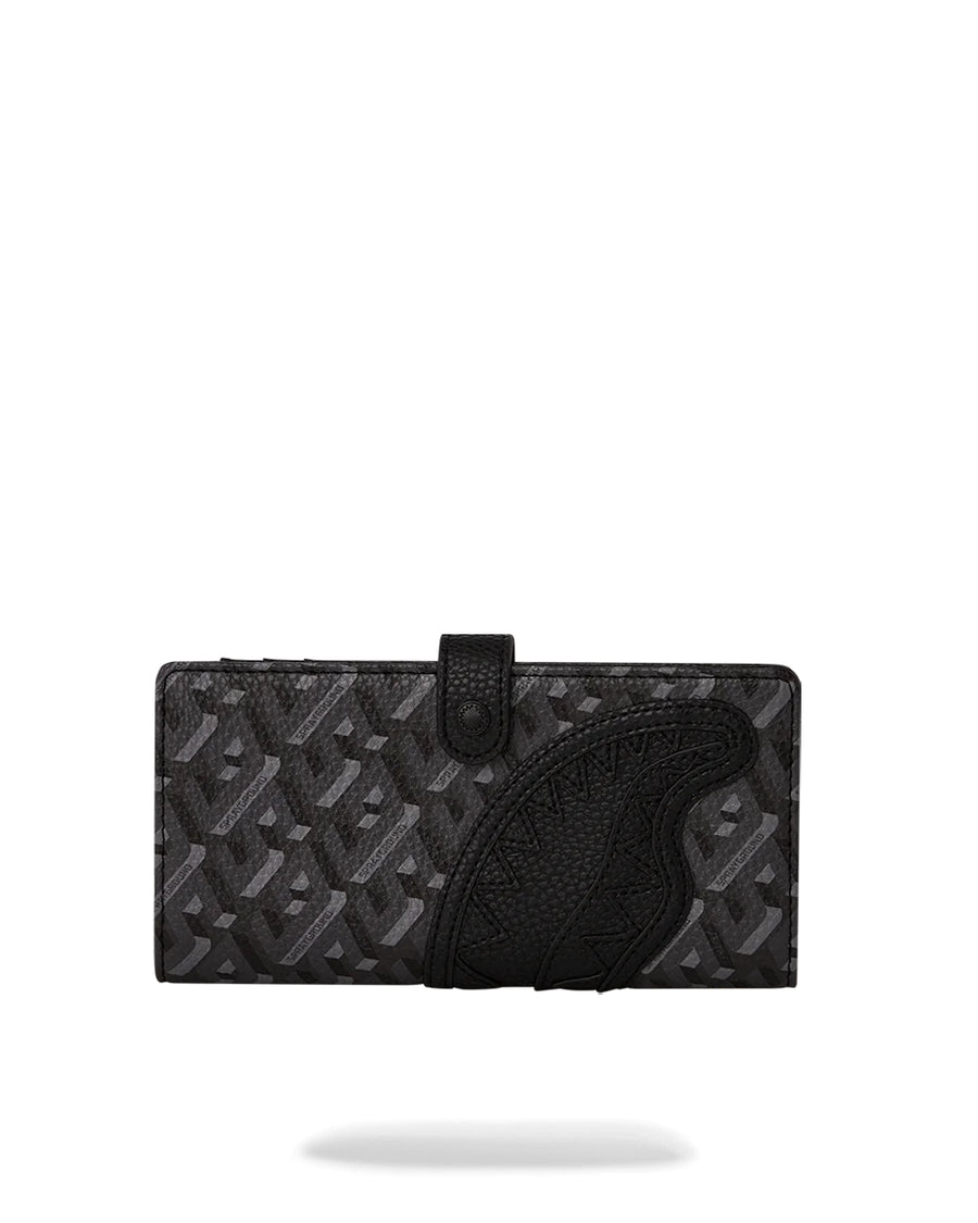 Billetera Sprayground 3DSG BLACKOUT LONG SINGLE FOLD WALLET 