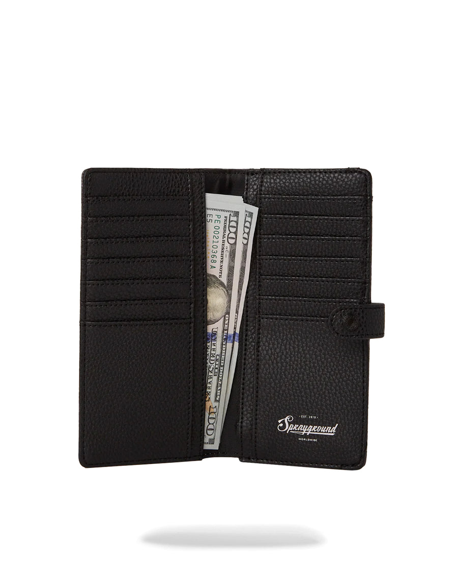 Billetera Sprayground 3DSG BLACKOUT LONG SINGLE FOLD WALLET 