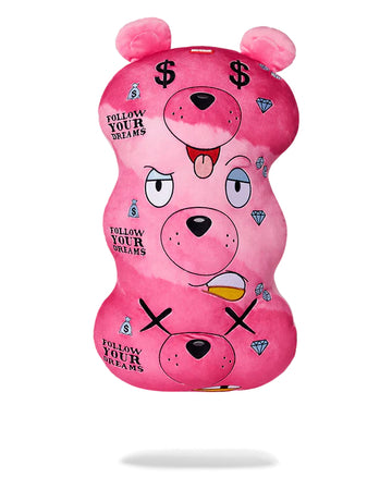 Coussin Sprayground TRIPLE BEAR PINK PILLOW Fuchsia