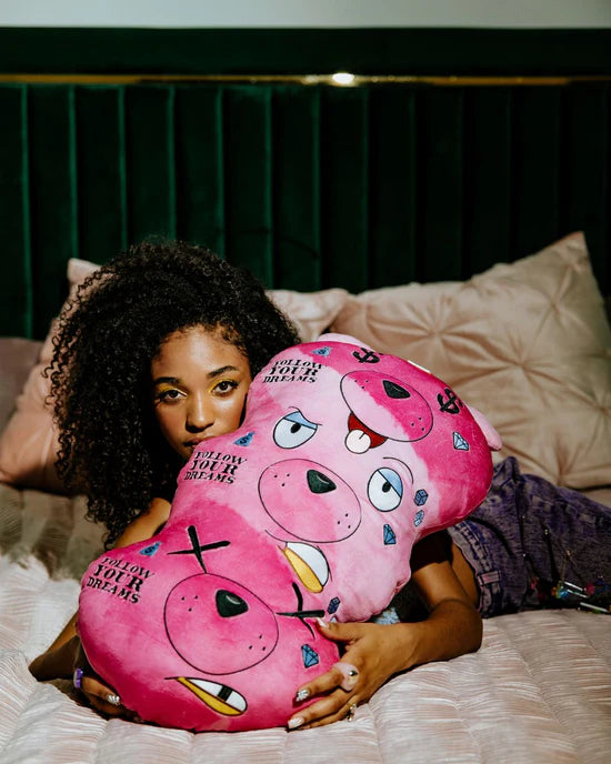 Triple Bear Pink Pillow