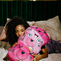 Triple Bear Pink Pillow