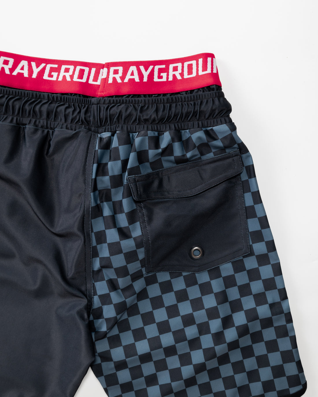 Ragazzo/a - Grey Checkered Split Swim Shorts