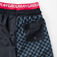 Ragazzo/a - Grey Checkered Split Swim Shorts