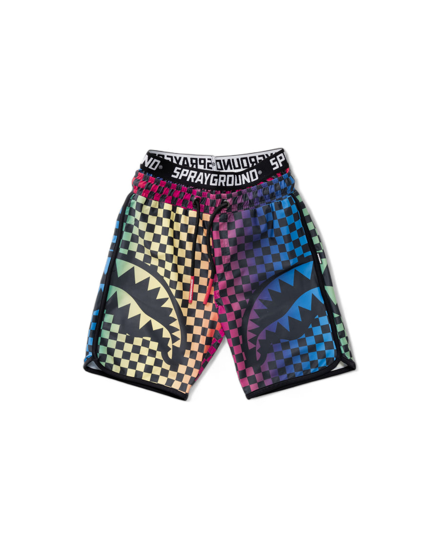 Youth - Sprayground Swimsuits RAINBOW CHECKERED MIDI Black