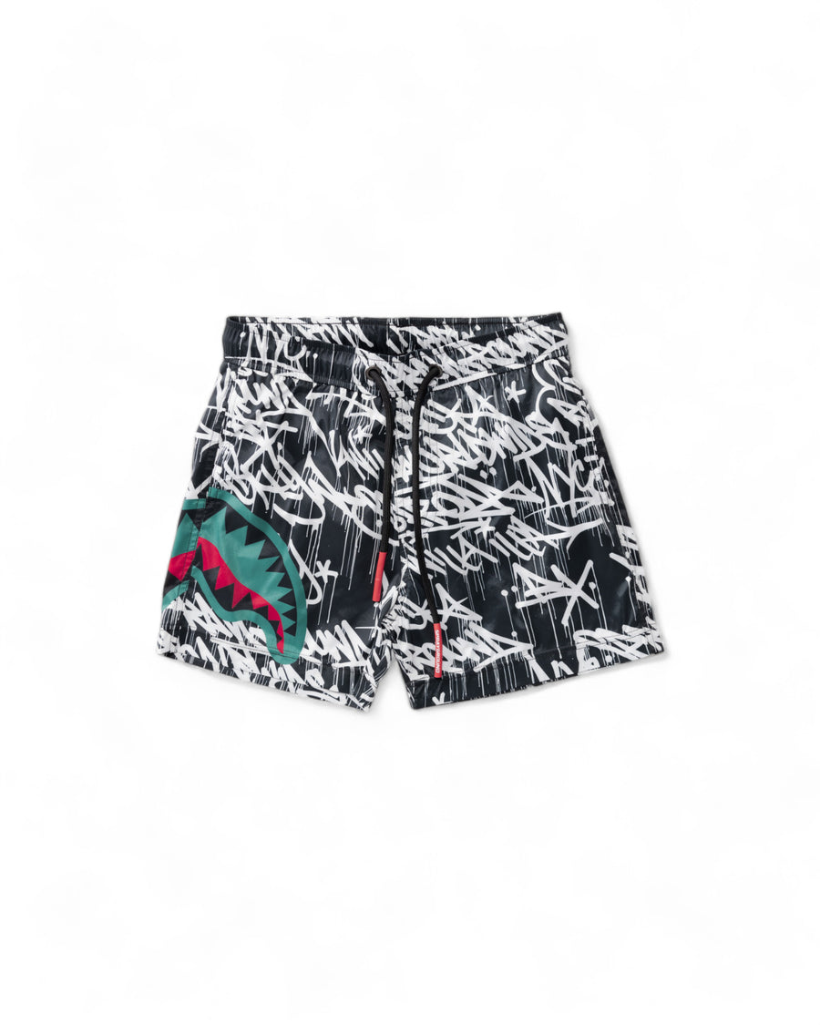 Garçon/Fille - Traje de baño Sprayground NIGHT NIGHT SWING TRUNKS NIGI Noir