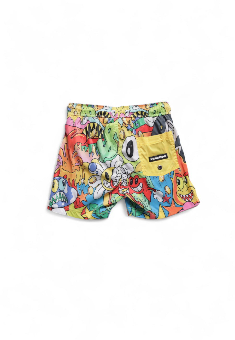 Niño / Niña  - Maillot de bain Sprayground CARTOON CHARACTERS SWIM TRUNKS Amarillo