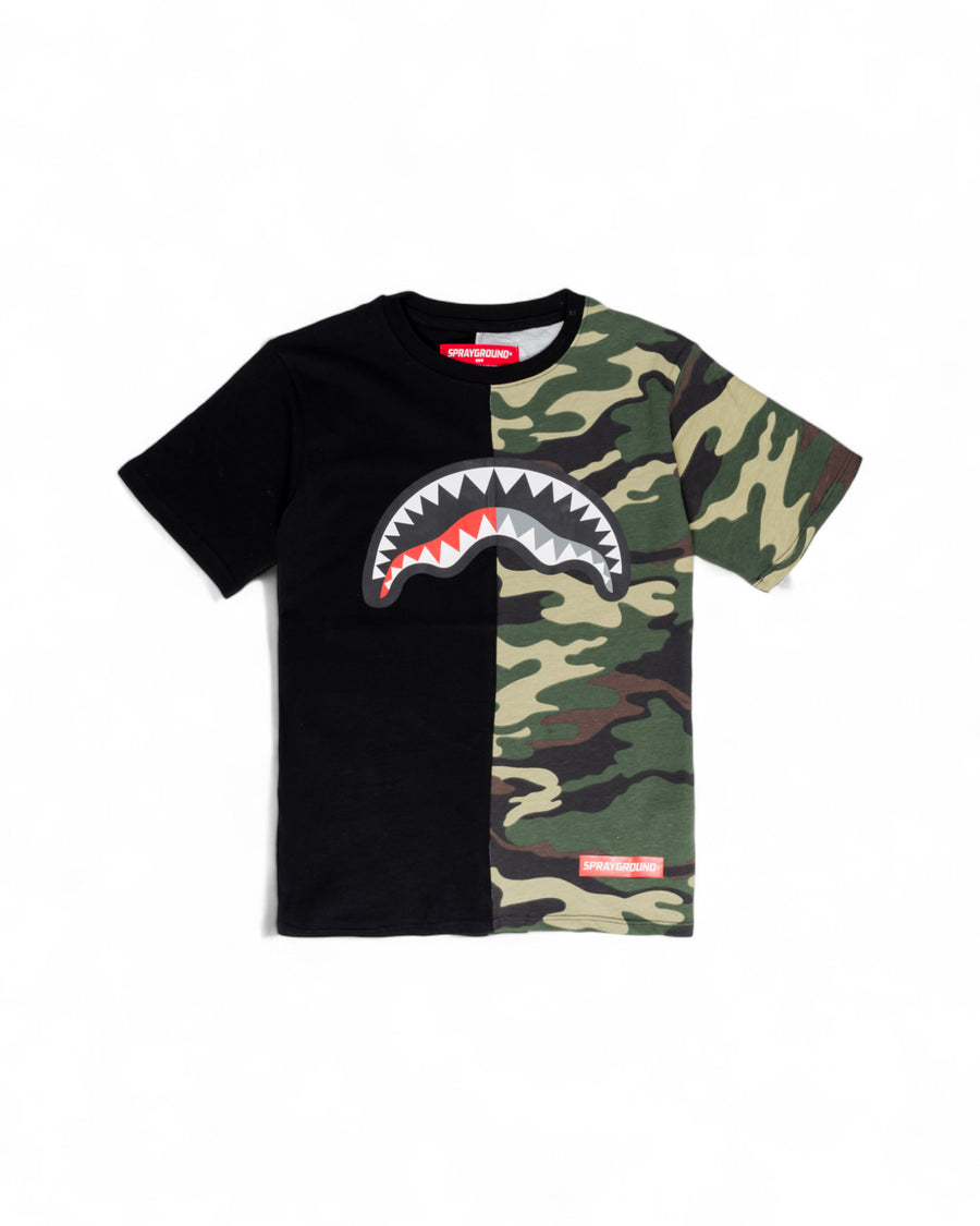 Garçon/Fille - T-shirt Sprayground DOUBLE SHARK Noir