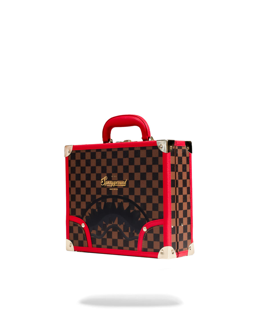 Borsa Sprayground TAKEOVER THE THRONE HANDCUFF BRIEFCASE Marrone