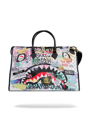 Sprayground Bag SIP THE RIZZ CREAM PYRAMID DUFFLE