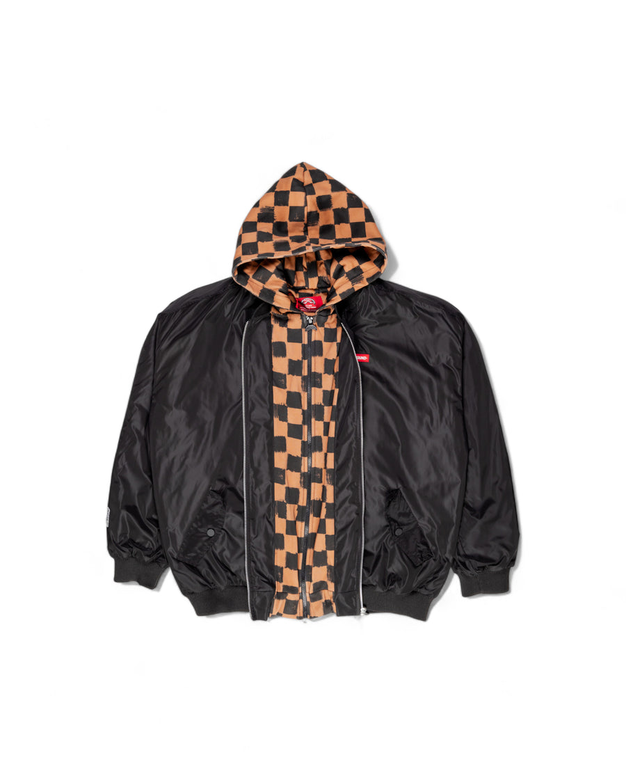 Sprayground  BLIND SIDE BOMBER BROWN SIP VANQUISH