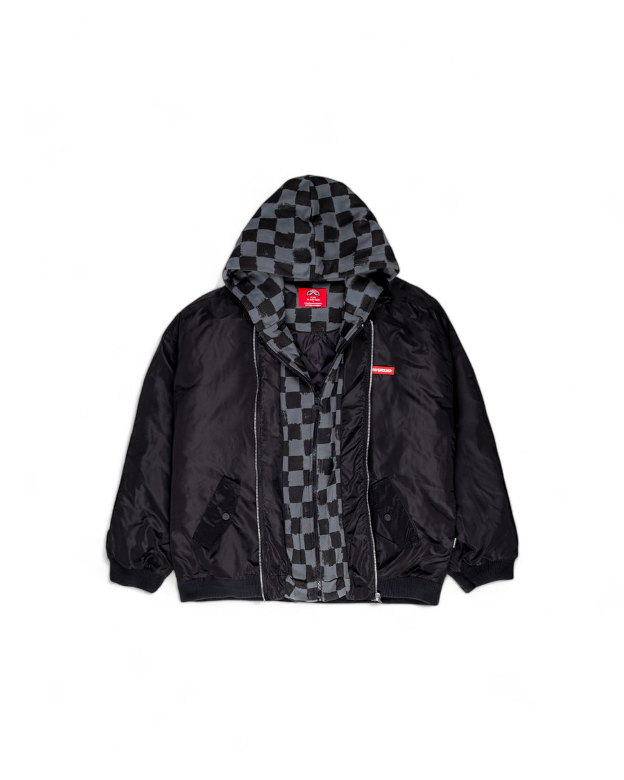 Sprayground Jacket BLIND SIDE BOMBER GREY SIP VANQUISH