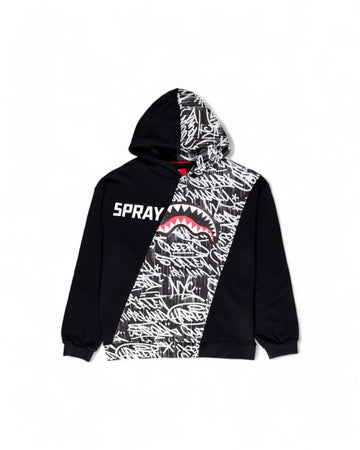 Sprayground Hoodie DIAG SPLIT MIDNIGHT RACEWAY GRAF HOODIE