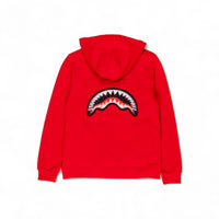 Bokeh Effect Hoodie Red