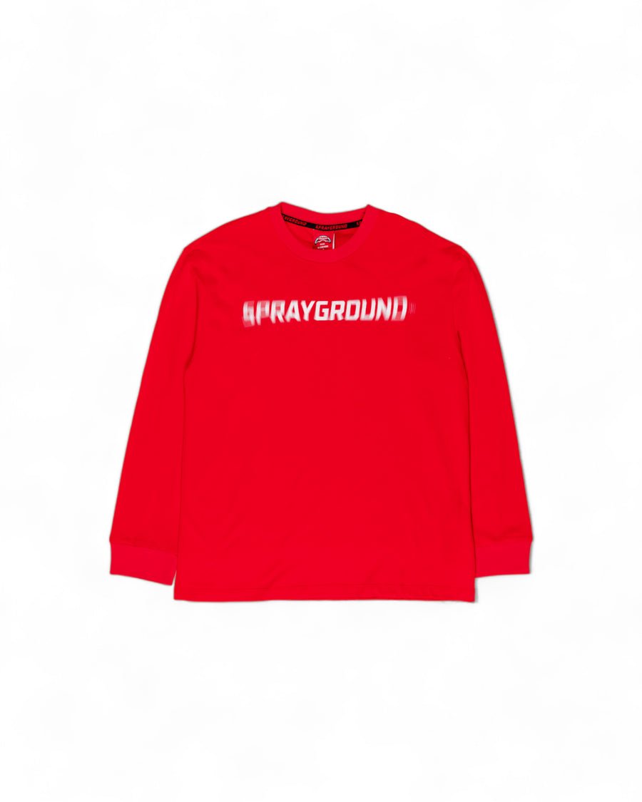 Sprayground Sweatshirt BOKEH EFFECT T-SHIRT LONG RED