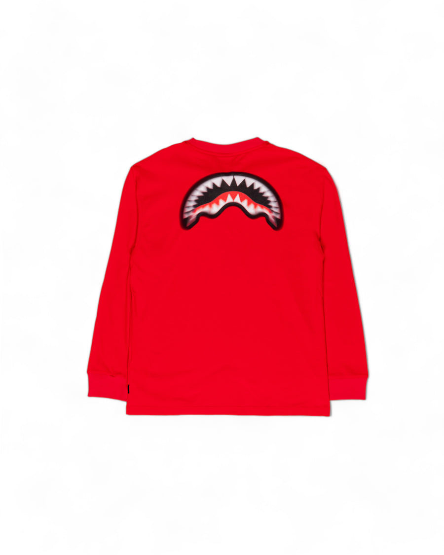 Sprayground Sweatshirt BOKEH EFFECT T-SHIRT LONG RED