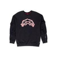 Sprayground Tape Crewneck Black