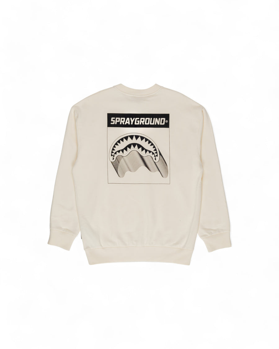 Sprayground Sweatshirt SHARK LAYER CREW IVORY