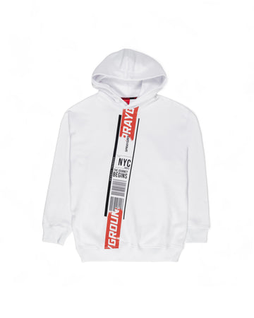 Sweats à capuche Sprayground PRIORITY SHIPMENT HOODIE WHITE Blanc