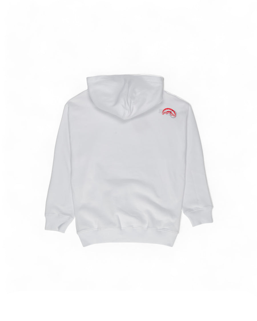 Sweats à capuche Sprayground PRIORITY SHIPMENT HOODIE WHITE Blanc