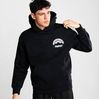 Checkered Shark Hoodie Blk