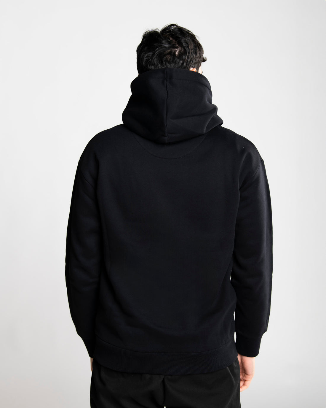 Checkered Shark Hoodie Blk