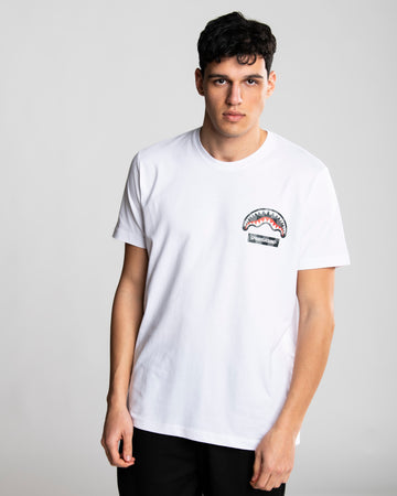 CHECKERED SHARK T-SHIRT WHITE