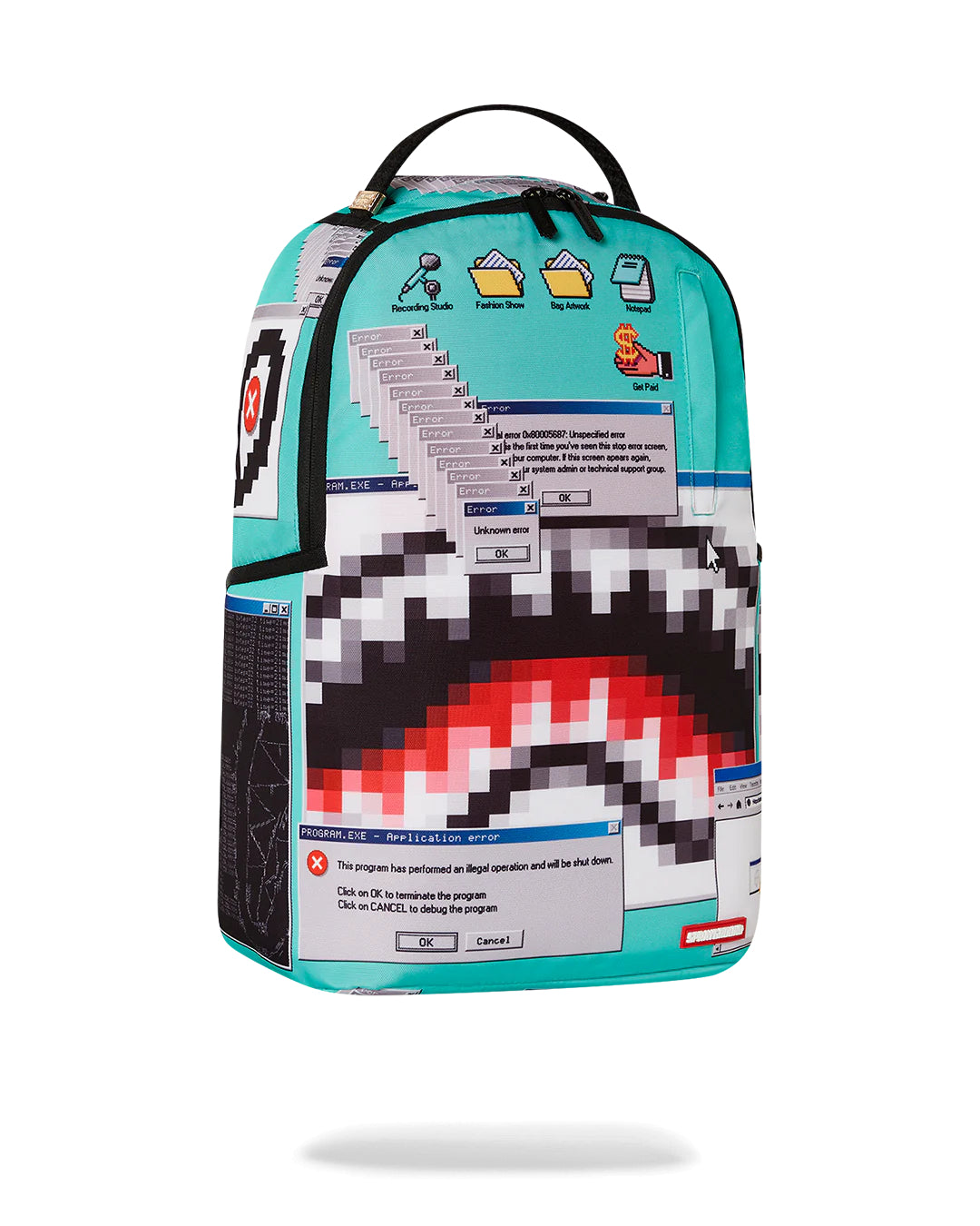 Backpack Sprayground Computer Virus Shark Backpack