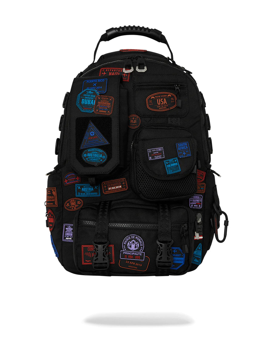 Sac à dos Sprayground JAMES PASSPORT STAMPS SPECIAL OPS BACKPACK 