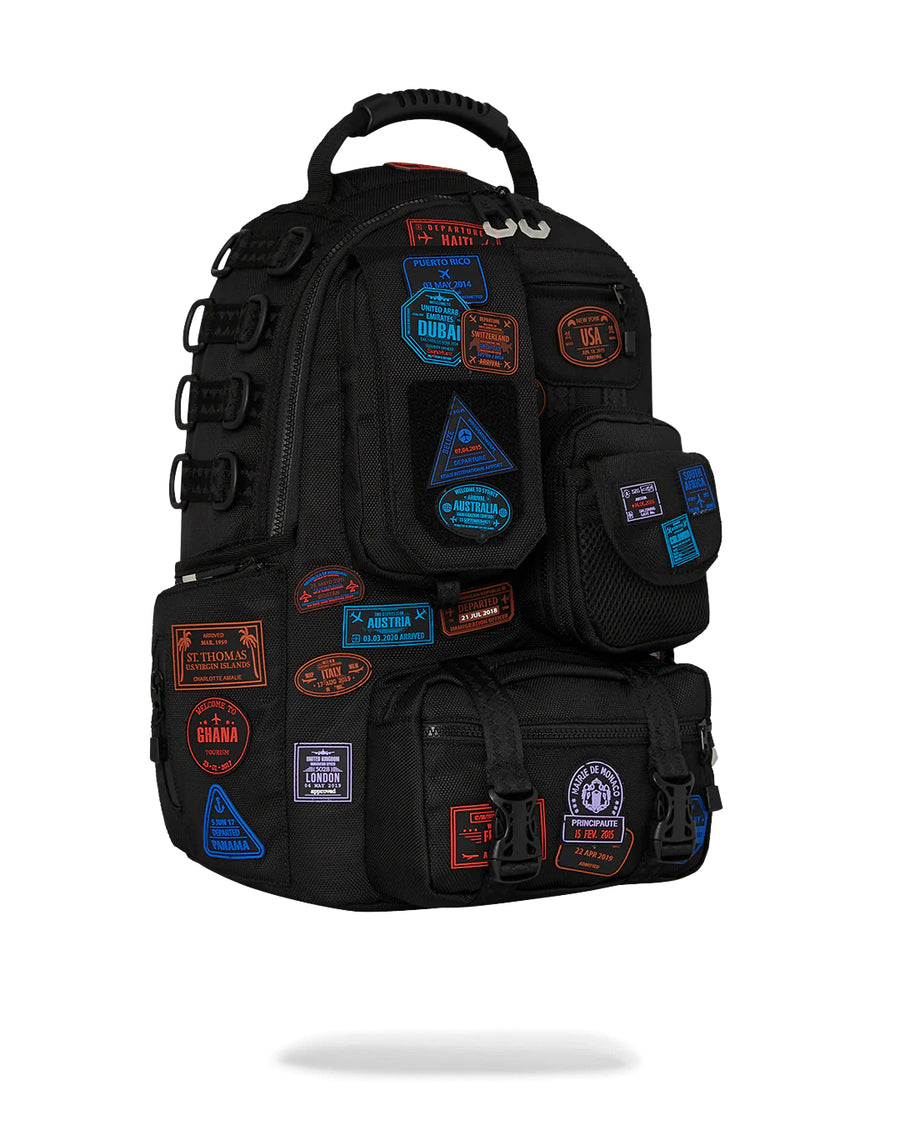 Sac à dos Sprayground JAMES PASSPORT STAMPS SPECIAL OPS BACKPACK 